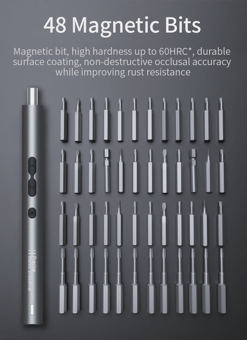 62/6 in 1 Electric Screwdriver Set Precision Handle Portable Power Tool